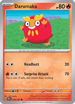 Image of Darumaka (034/197) [Scarlet & Violet: Obsidian Flames]