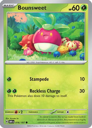 Image of Bounsweet (016/197) [Scarlet & Violet: Obsidian Flames]