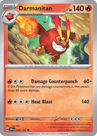 Image of Darmanitan (035/197) [Scarlet & Violet: Obsidian Flames]
