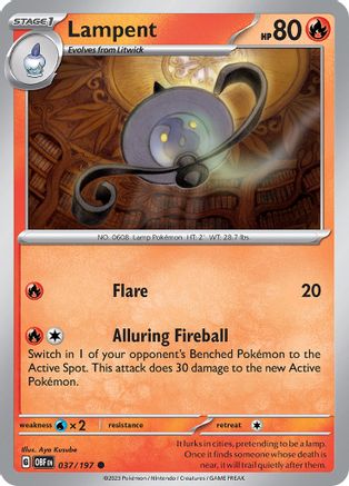 Image of Lampent (037/197) [Scarlet & Violet: Obsidian Flames]
