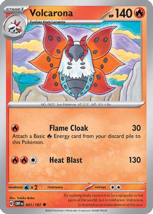Image of Volcarona (041/197) [Scarlet & Violet: Obsidian Flames]