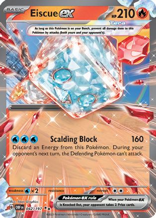 Image of Eiscue ex (042/197) [Scarlet & Violet: Obsidian Flames]