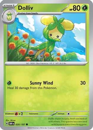Image of Dolliv (020/197) [Scarlet & Violet: Obsidian Flames]