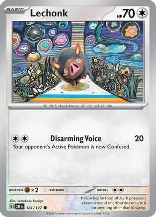 Image of Lechonk (181/197) [Scarlet & Violet: Obsidian Flames]