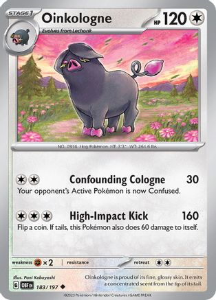 Image of Oinkologne (183/197) [Scarlet & Violet: Obsidian Flames]