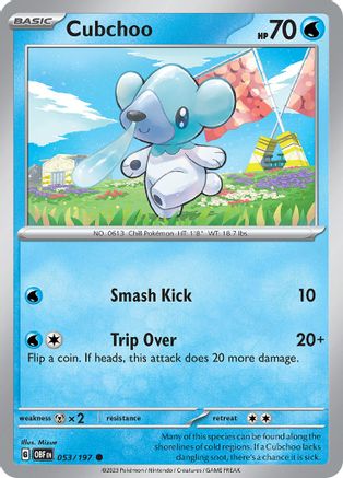 Image of Cubchoo (053/197) [Scarlet & Violet: Obsidian Flames]