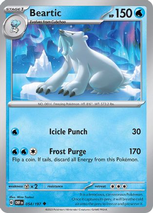 Image of Beartic (054/197) [Scarlet & Violet: Obsidian Flames]