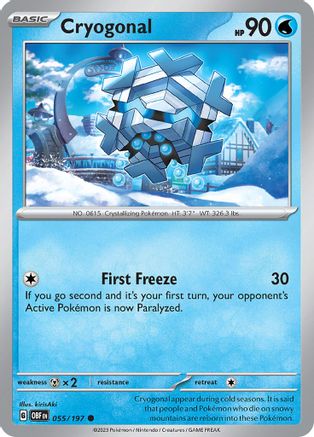 Image of Cryogonal (055/197) [Scarlet & Violet: Obsidian Flames]