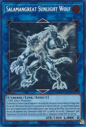 Image of Salamangreat Sunlight Wolf [LD10-EN000] Ghost Rare