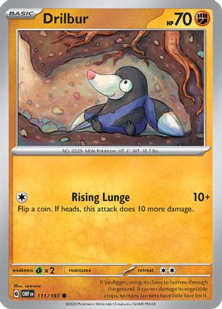 Image of Drilbur (111/197) [Scarlet & Violet: Obsidian Flames]