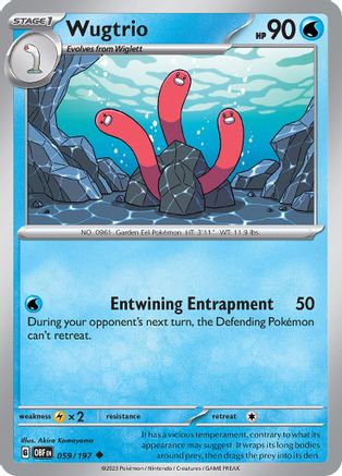 Image of Wugtrio (059/197) [Scarlet & Violet: Obsidian Flames]