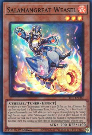 Image of Salamangreat Weasel [LD10-EN002] Super Rare