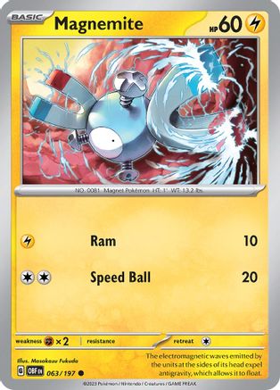 Image of Magnemite (063/197) [Scarlet & Violet: Obsidian Flames]
