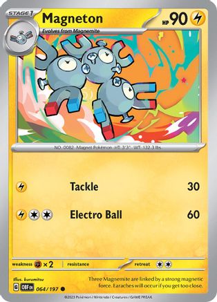 Image of Magneton (064/197) [Scarlet & Violet: Obsidian Flames]
