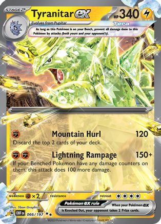 Image of Tyranitar ex (066/197) [Scarlet & Violet: Obsidian Flames]