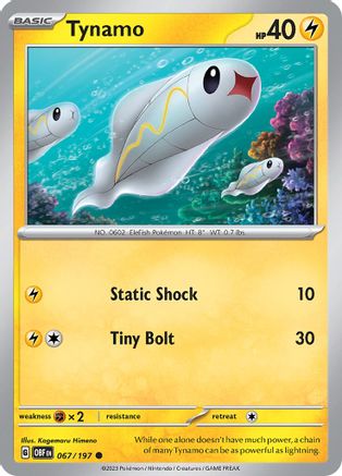 Image of Tynamo (067/197) [Scarlet & Violet: Obsidian Flames]