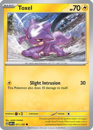 Image of Toxel (071/197) [Scarlet & Violet: Obsidian Flames]