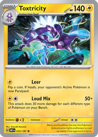 Image of Toxtricity (072/197) [Scarlet & Violet: Obsidian Flames]