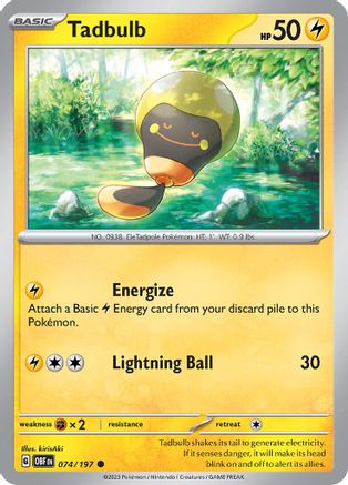 Image of Tadbulb (074/197) [Scarlet & Violet: Obsidian Flames]