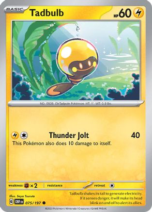Image of Tadbulb (075/197) [Scarlet & Violet: Obsidian Flames]