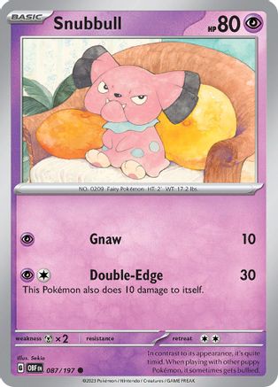 Image of Snubbull (087/197) [Scarlet & Violet: Obsidian Flames]