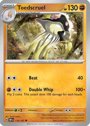 Image of Toedscruel (119/197) [Scarlet & Violet: Obsidian Flames]