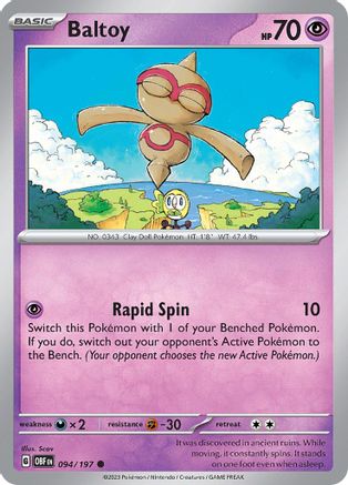 Image of Baltoy (094/197) [Scarlet & Violet: Obsidian Flames]