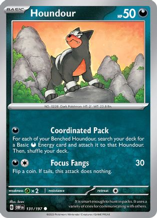Image of Houndour (131/197) [Scarlet & Violet: Obsidian Flames]