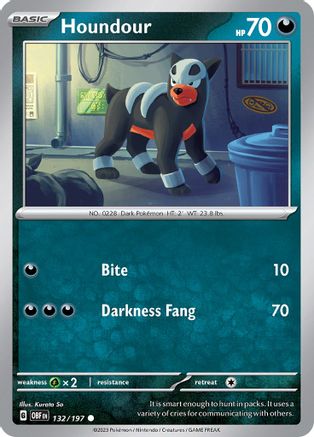 Image of Houndour (132/197) [Scarlet & Violet: Obsidian Flames]
