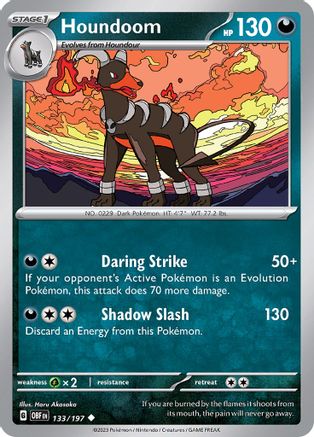 Image of Houndoom (133/197) [Scarlet & Violet: Obsidian Flames]