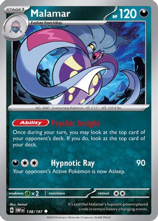Image of Malamar (138/197) [Scarlet & Violet: Obsidian Flames]