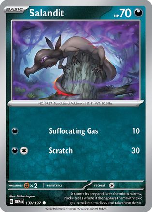 Image of Salandit (139/197) [Scarlet & Violet: Obsidian Flames]