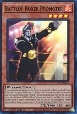 Image of Battlin' Boxer Promoter [LD10-EN034] Ultra Rare