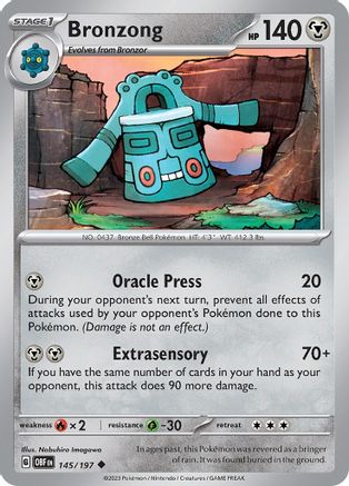 Image of Bronzong (145/197) [Scarlet & Violet: Obsidian Flames]