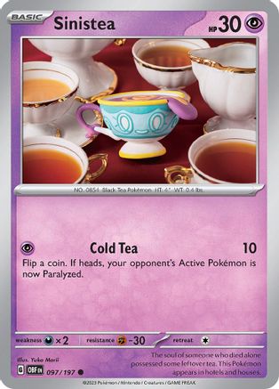 Image of Sinistea (097/197) [Scarlet & Violet: Obsidian Flames]