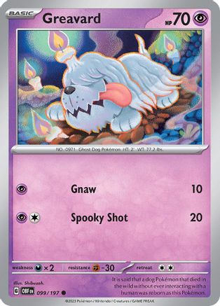 Image of Greavard (099/197) [Scarlet & Violet: Obsidian Flames]