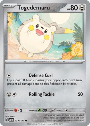 Image of Togedemaru (151/197) [Scarlet & Violet: Obsidian Flames]