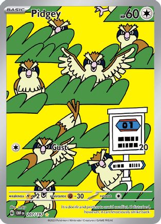 Image of Pidgey (207/197) [Scarlet & Violet: Obsidian Flames]