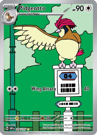 Image of Pidgeotto (208/197) [Scarlet & Violet: Obsidian Flames]