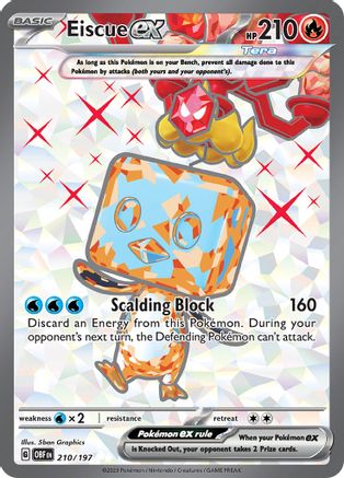 Image of Eiscue ex (210/197) [Scarlet & Violet: Obsidian Flames]