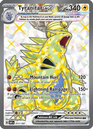Image of Tyranitar ex (211/197) [Scarlet & Violet: Obsidian Flames]