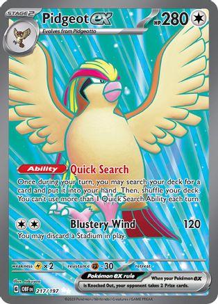 Image of Pidgeot ex (217/197) [Scarlet & Violet: Obsidian Flames]