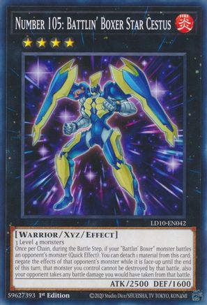 Image of Number 105: Battlin' Boxer Star Cestus [LD10-EN042] Common