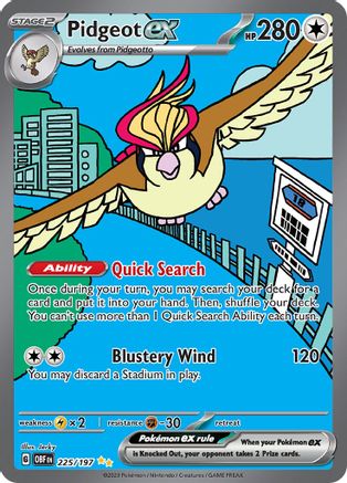 Image of Pidgeot ex (225/197) [Scarlet & Violet: Obsidian Flames]