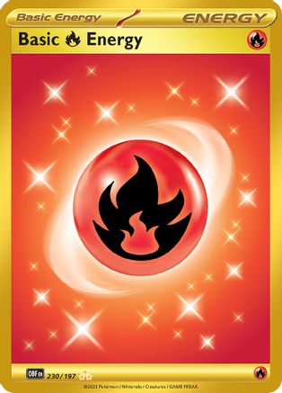 Image of Basic Fire Energy (230/197) [Scarlet & Violet: Obsidian Flames]