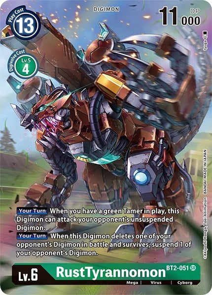 Image of RustTyrannomon [BT2-051] (Alternate Art) [Dimensional Phase]