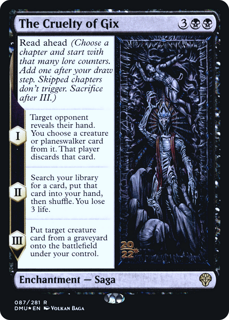 Image of The Cruelty of Gix [Dominaria United Prerelease Promos]