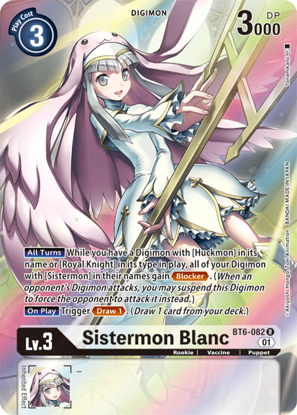 Image of Sistermon Blanc [BT6-082] (Alternate Art) [Double Diamond]