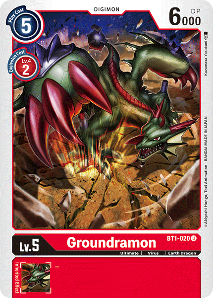 Image of Groundramon [BT1-020] [Release Special Booster Ver.1.0]