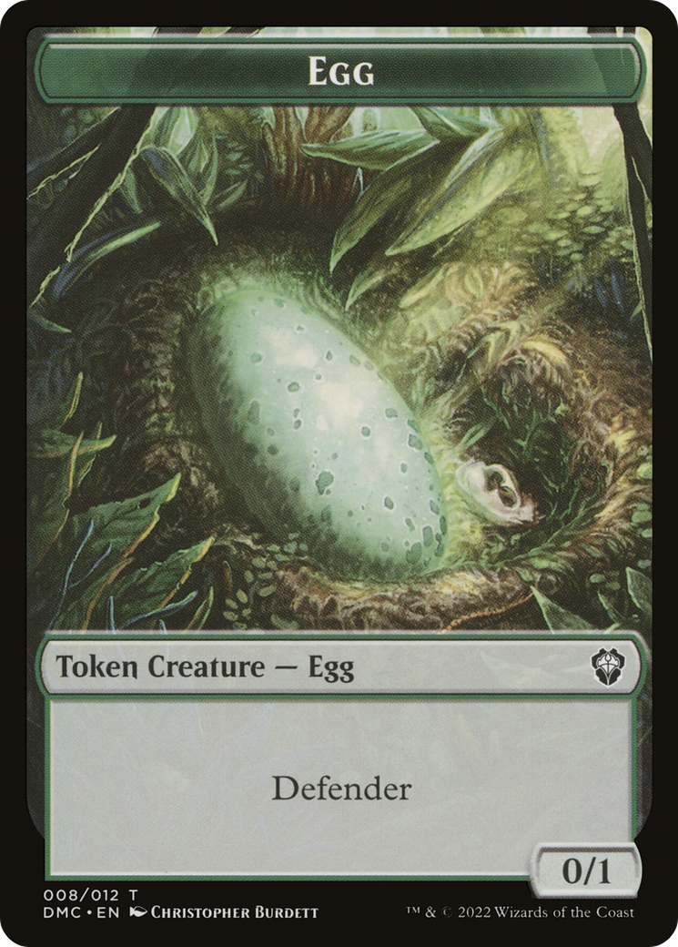 Image of Treasure // Egg Double-Sided Token [Secret Lair Drop Series]